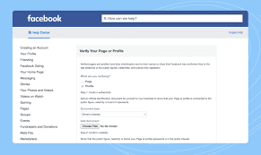 Facebook Verification Request Form