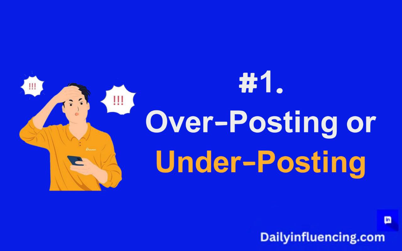 Over posting or under-posting contents on social media