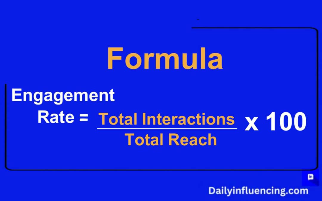 Engagement rate formula