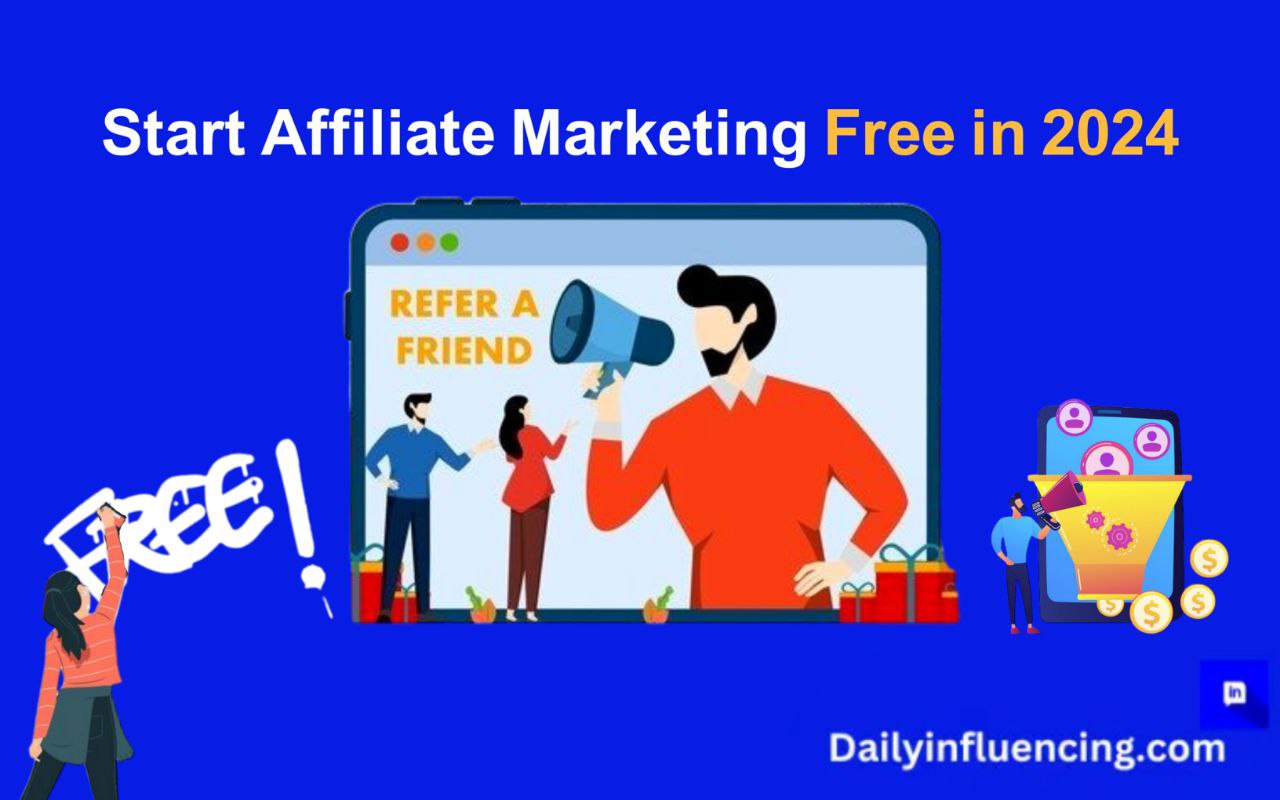 affiliate marketing with no money