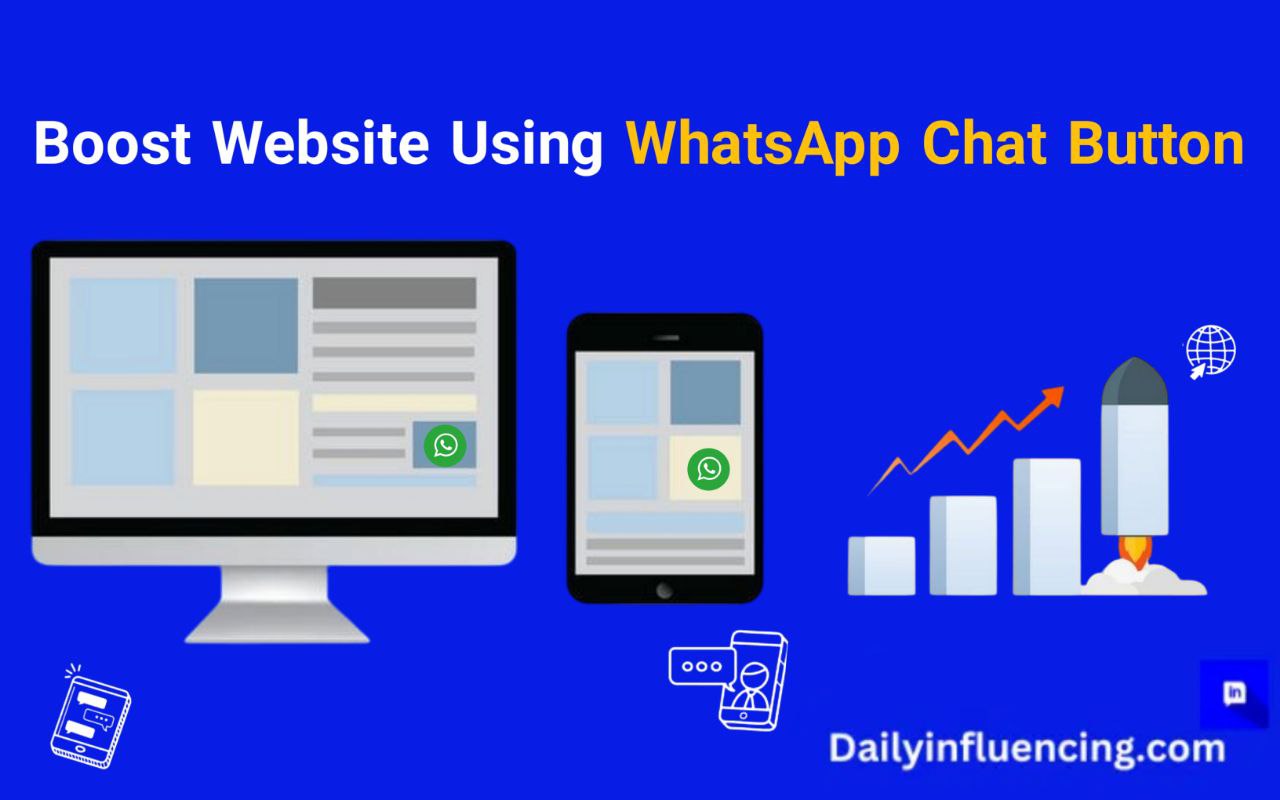 Boost website using WhatsApp chat button